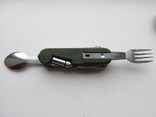 Нож многофункциональный(+ ложка,вилка,фонарик), фото №11