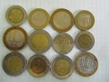 Монеты стран мира 12 шт. биметалл., фото №8