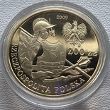 200 злотых 2009 год Польша золото 15,50 грамм 900’, фото №3