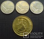Финляндия подборка 1 марка + 10 пенни, фото №3