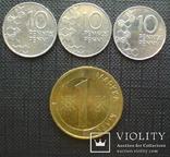 Финляндия подборка 1 марка + 10 пенни, фото №5