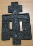 Бронзовый крест распятие 22,5х14,5 см, фото №2