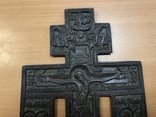 Бронзовый крест распятие 22,5х14,5 см, фото №3