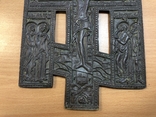 Бронзовый крест распятие 22,5х14,5 см, фото №4