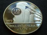 Роттердам VI Корабль монетовидный жетон 125 лет Holland America Line 1998, фото №3