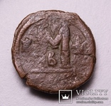 Юстиніан І (527-565р.), 40 нумміїв (1 фоліс), м.Константинополь, 527-538р., фото №3