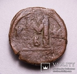 Юстиніан І (527-565р.), 40 нумміїв (1 фоліс), м.Константинополь, 527-538р., фото №4