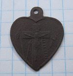 Католицький медальйон серце, фото №2