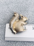 Серебряная брошь Белочка в позолоте (серебро 925 пр, вес 5,3 гр), фото №3