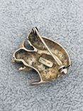Серебряная брошь Белочка в позолоте (серебро 925 пр, вес 5,3 гр), фото №7
