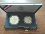 Монеты США 1 доллар + 50 центов 1991 года "Гора Рашмор", фото №5