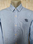 Рубашка бело-голубая полоса TOMMY HILFIGER коттон р-р М(маломерит), фото №4