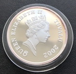 Комплект серебряных монет 2 доллара 2002 года. Динозавры. Тувалу. 248,8 грамм, фото №7