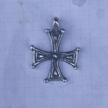 Крест кр     копия серебро, фото №2