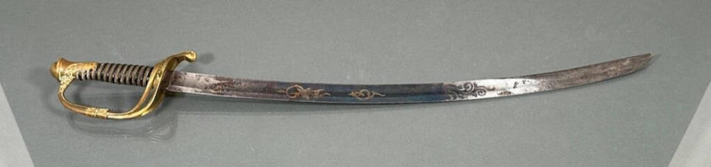 Approximately 1840-1850 custom infantry officer's saber by J.H. Lambert, estimated at 900-1200 dollars.