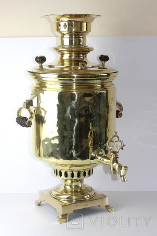 Tavern samovar by V. Batashev, wood-burning.