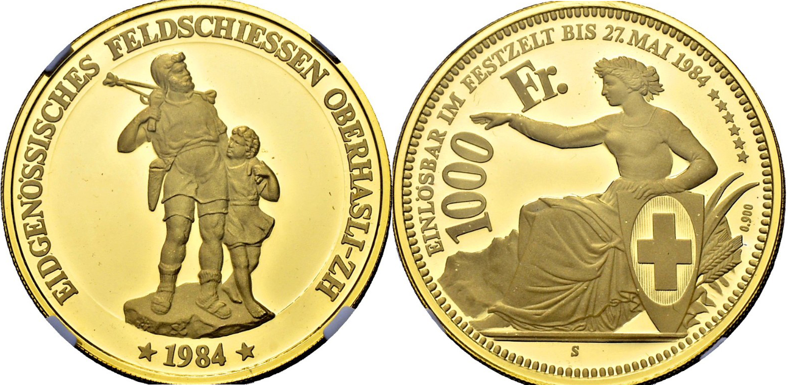 1000 франків, стрілецький фестиваль в Оберхаслі 1984