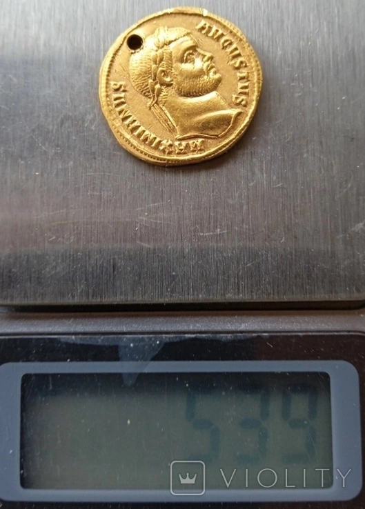Ауреус Максиміана, 286 – 305, монетний двір, Кізік