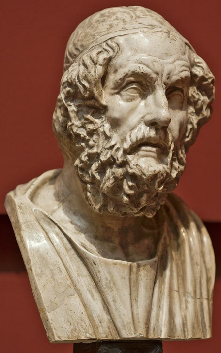 Bust of Homer, 2nd century BC, Roman copy after a Greek original