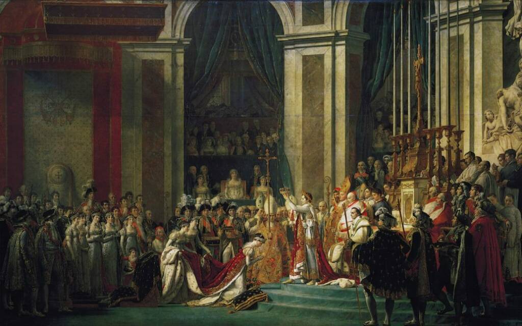 The Coronation of Napoleon, Louvre Museum, by Jacques-Louis David
