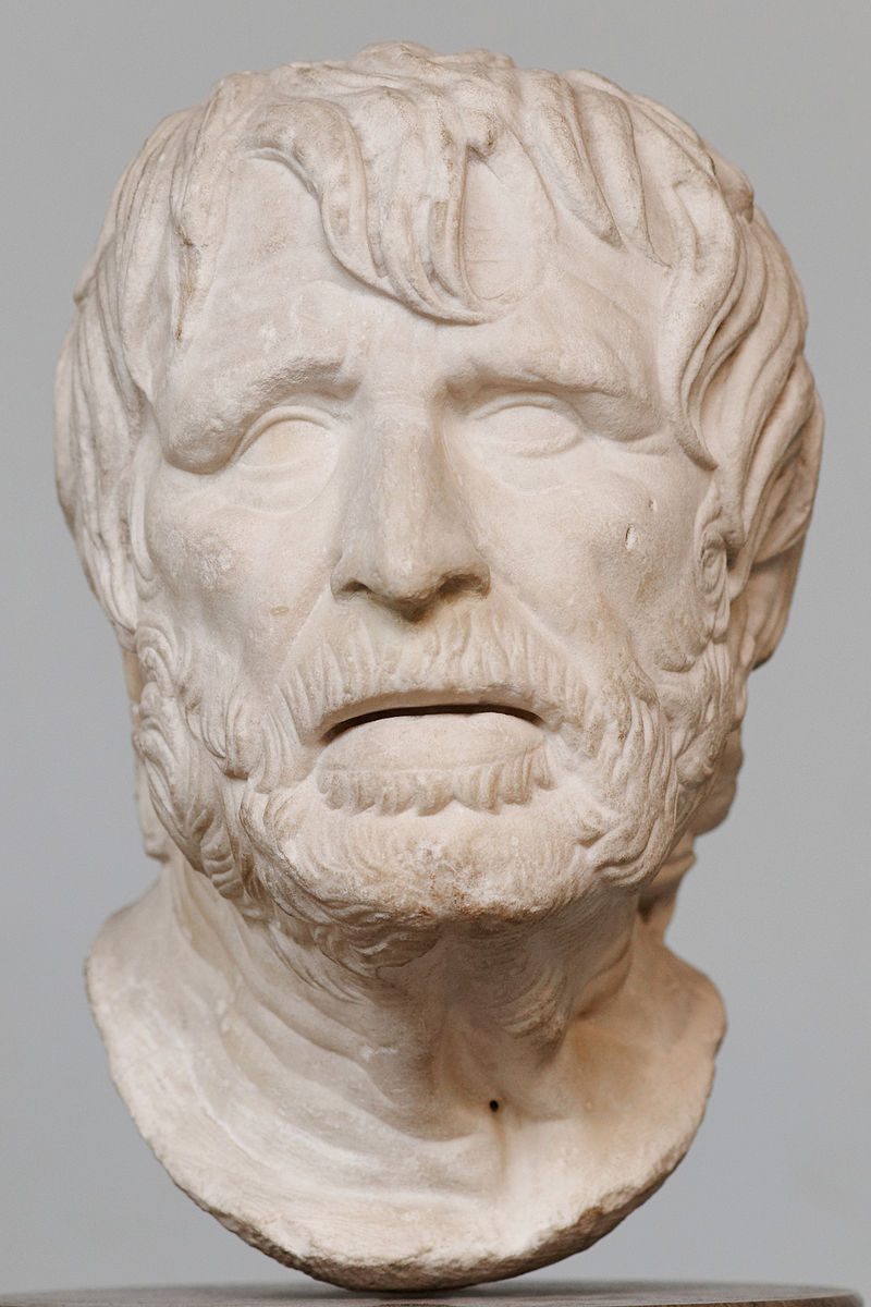 Marble bust of Hesiod, 2nd century BC. e. British museum