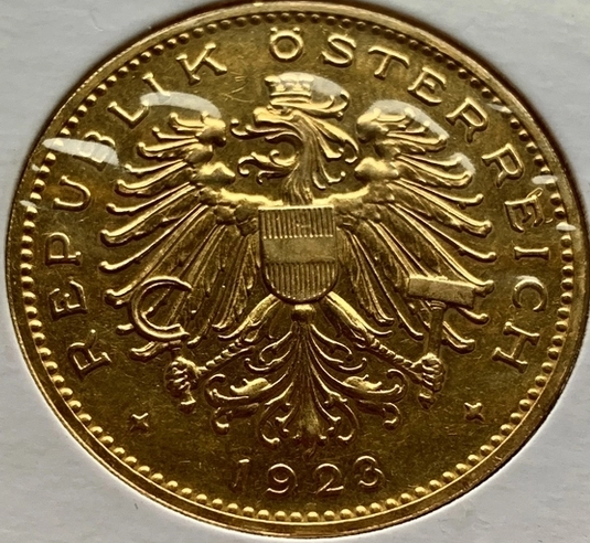 100 crowns 1923 Republic of Austria