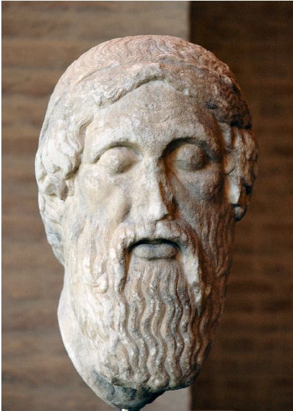 Bust of Homer, 460 BC, Roman copy after a Greek original, Glyptothek, Munich