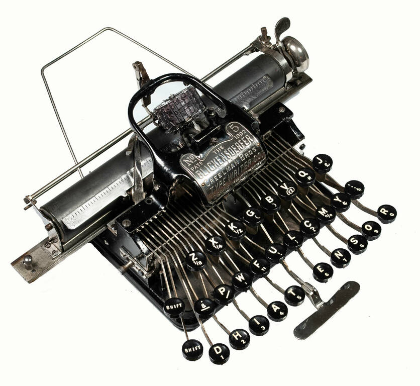 Друкарська машинка Blickensderfer 5. Виробник: Creelman Brothers Typewriter Co. Канада, Онтаріо, 1893 рік