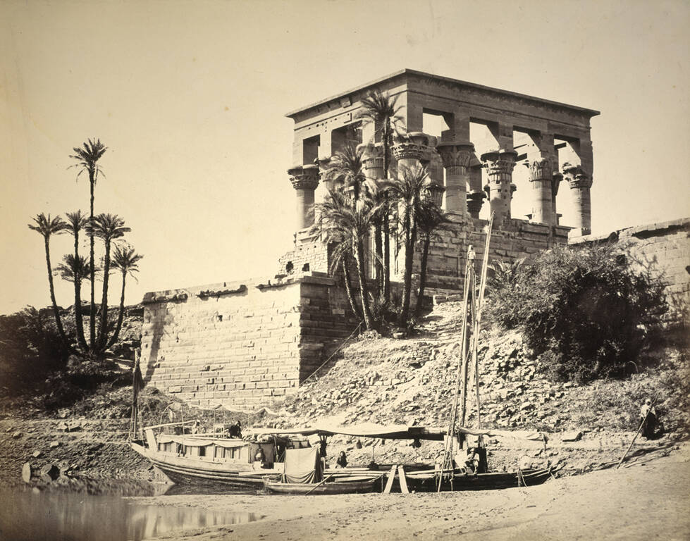 Гіпаетральний храм, Філе, Єгипет, альбуміновий відбиток роботи Френсіса Фріта, 1857 р.