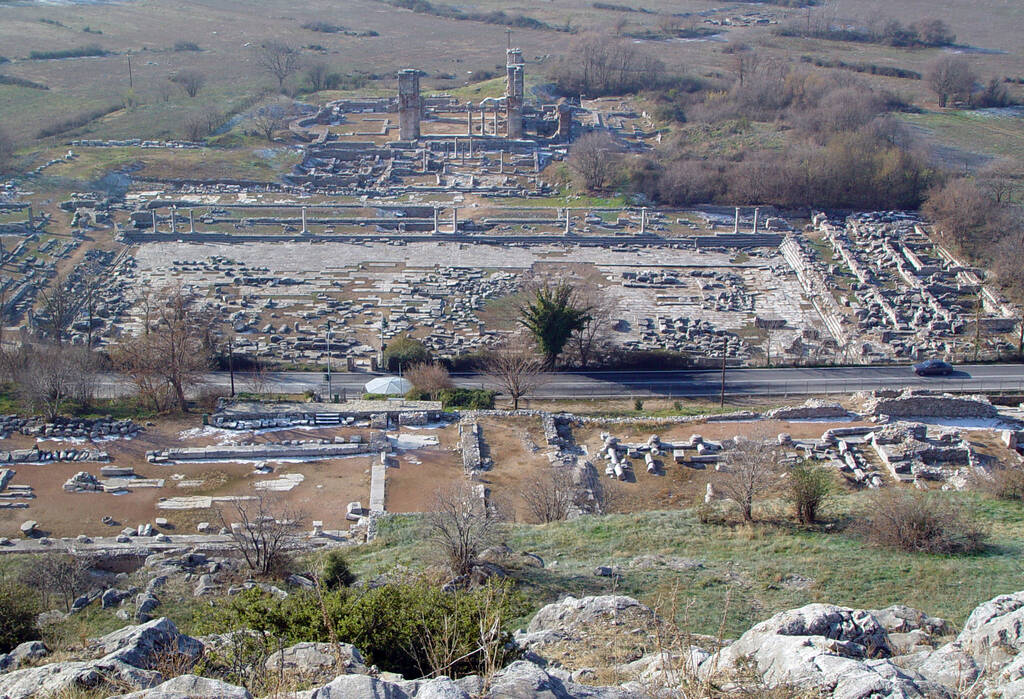 Стародавнє місто Філіппи, вид з Акрополя
