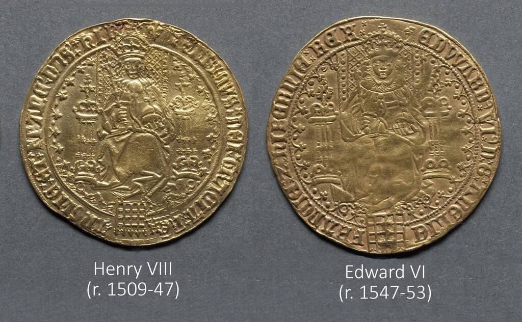 Соверени Генріха VIII та Едуарда VI