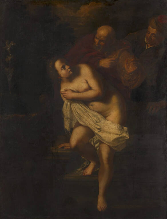 Артемізія Джентілескі, «Сусанна і старці», бл. 1638–39 рр. Картина до консервації