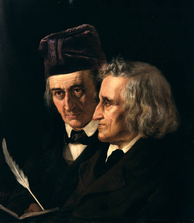 Брати Грімм: Якоб (праворуч) і Вільгельм (ліворуч)
