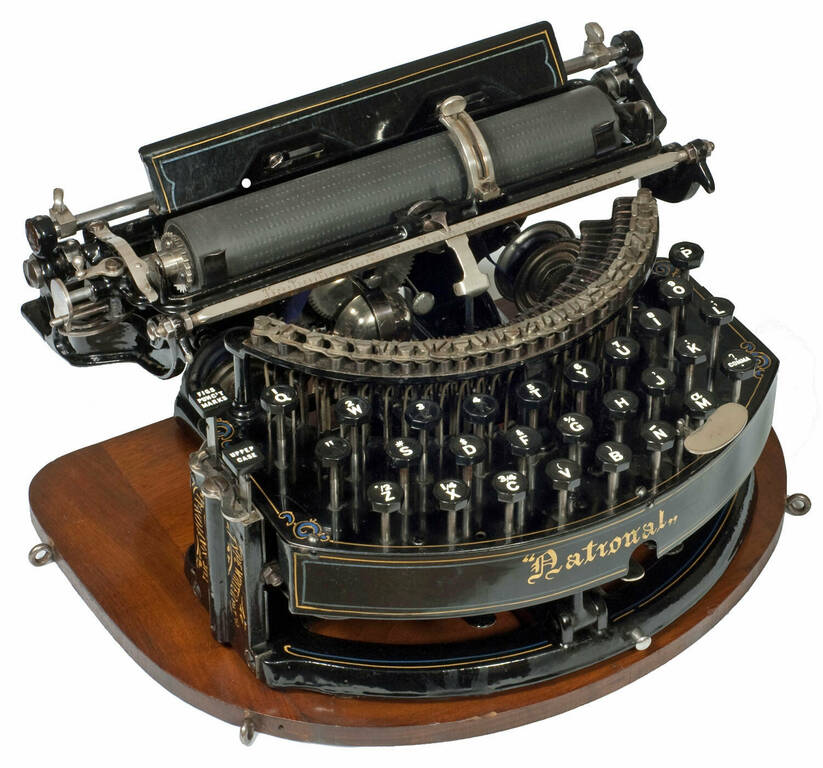 Друкарська машинка National 1. Виробник: National Typewriter Co. США, Філадельфія, 1888 рік