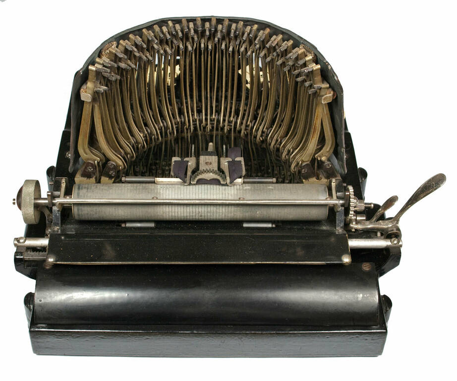 Друкарська машинка Bar-Lock 4. Виробник: Columbia Typewriter Co. США, Нью-Йорк, 1895 рік