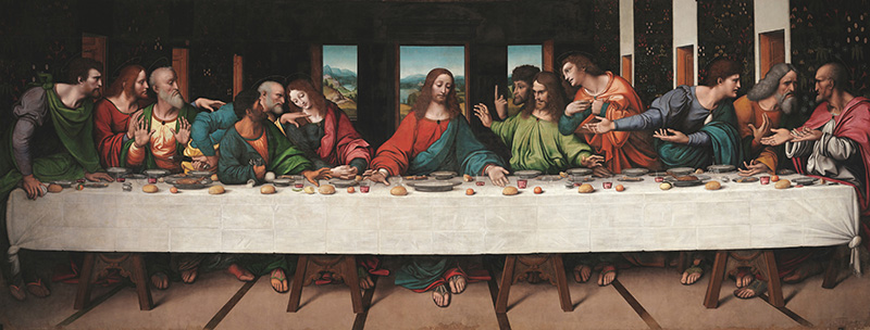 Джампетріно. Тайна вечеря. Копія роботи Леонардо да Вінчі. 1520 рік