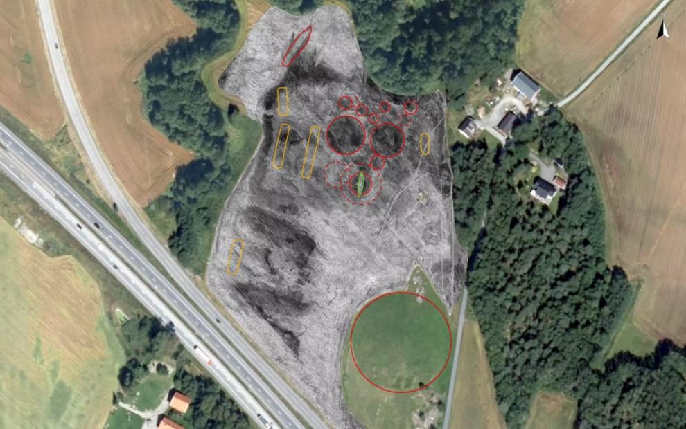 The radar helped the Norwegian archaeologists find an unusual Viking burial