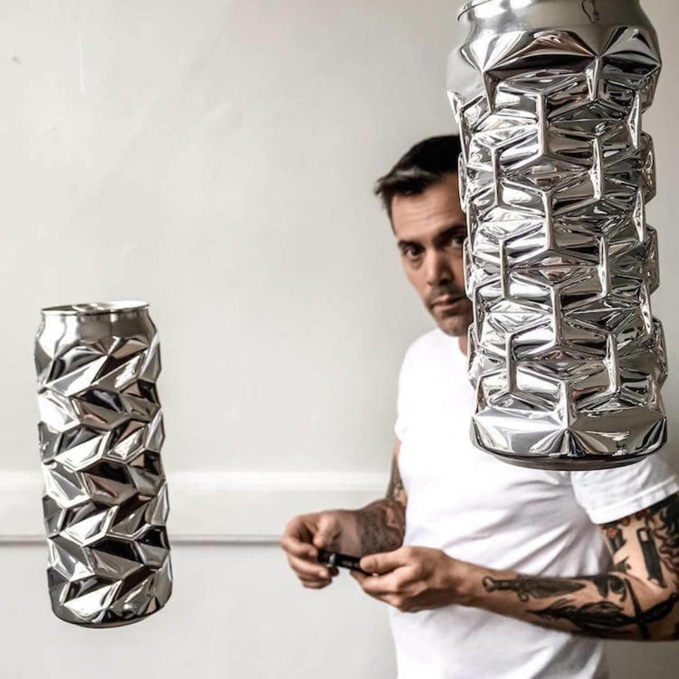 These aluminum can figures can hypnotize anyone
