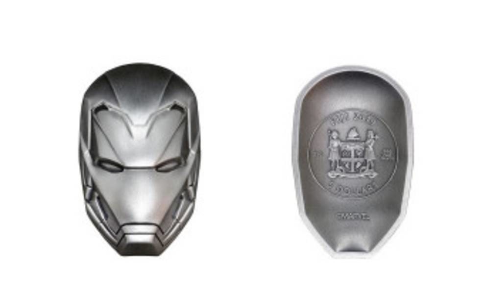 Супергеройская монета: в Австралии выпущена монета в форме шлема Железного человека