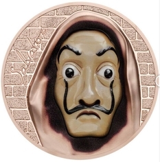 Монета с маской Сальвадора Дали была презентована в Италии