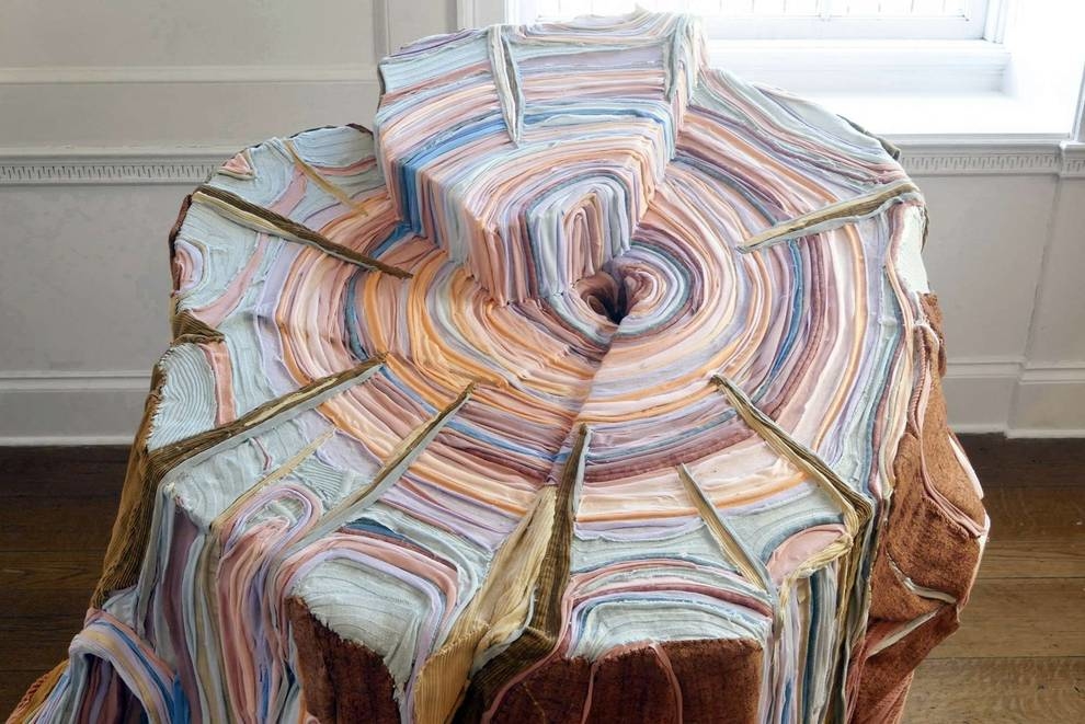 How old clothes turn into textile sculptures
