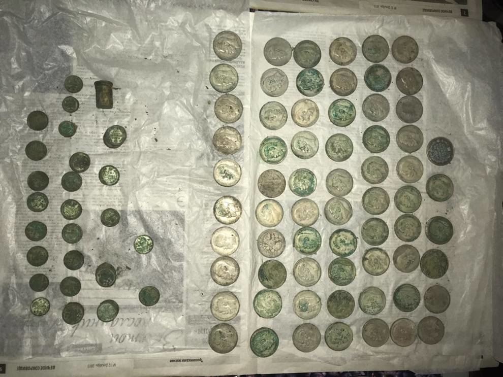 On the territory of the Kiev reserve found 2 kg of silver coins