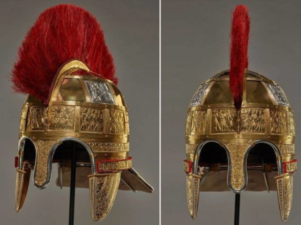 Helmet restored from the treasure of the English King