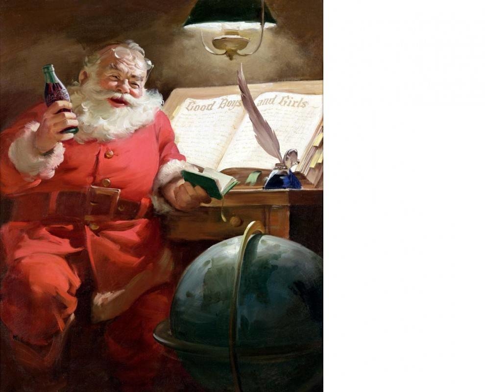 The image of Santa Claus was designed by order of Coca-Cola in early 1931