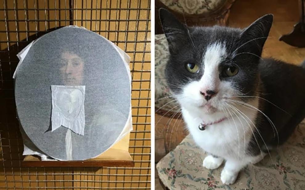 Not tested by cat: art critic's pet spoiled the picture of the XVII century