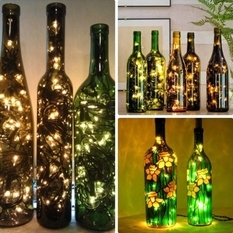 Where to put glass bottles after the holidays: 23 ideas for the transformation of the interior