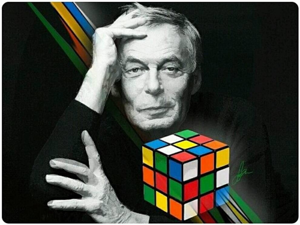 Erno Rubik and his cube
