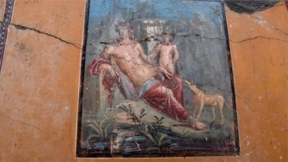 У Помпеях археологи знайшли фреску з зображенням Нарциса