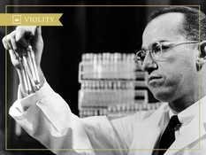 Jonas Salk and his polio vaccine