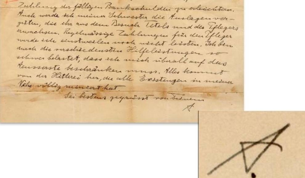 Einstein's letter about Hitler sold at auction in Los Angeles